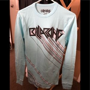 Billabong long sleeve shirt, medium, light blue